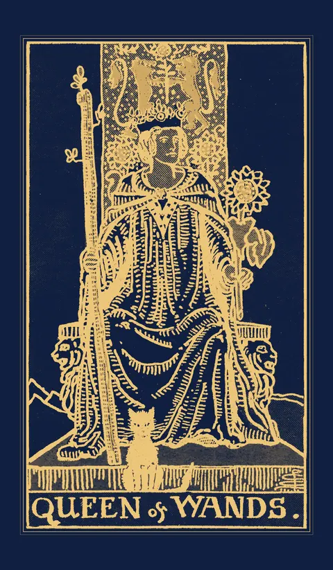 Queen of Wands, Waite-Smith