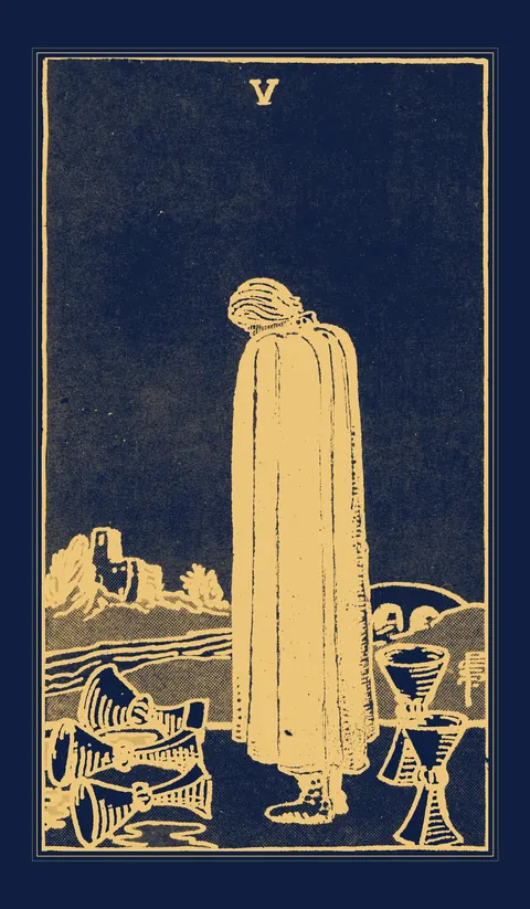 Five of Cups, Waite-Smith