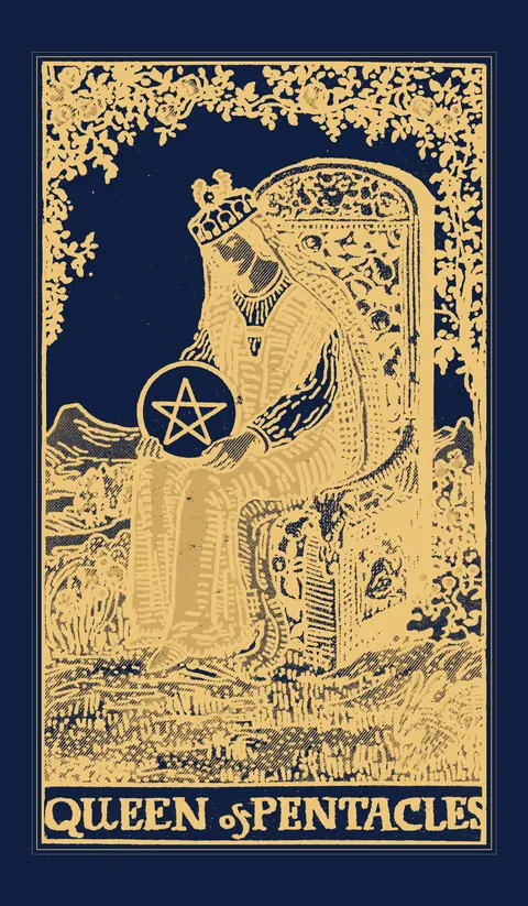 Queen of Pentacles, Waite-Smith
