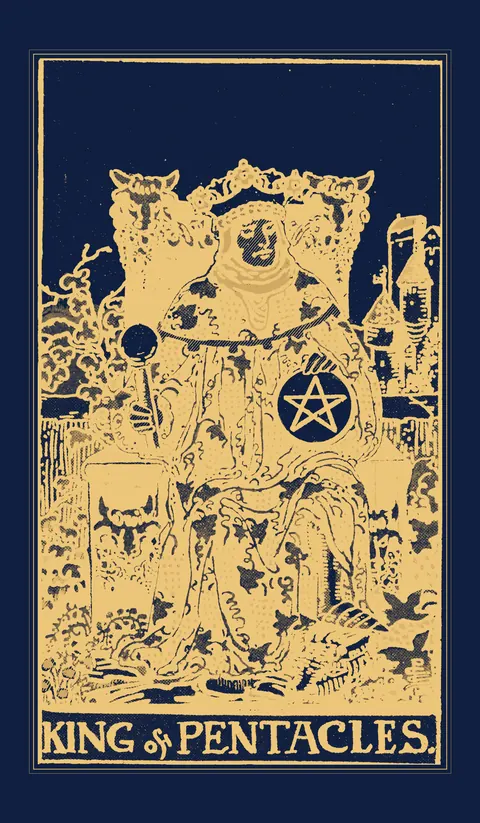 King of Pentacles, Waite-Smith